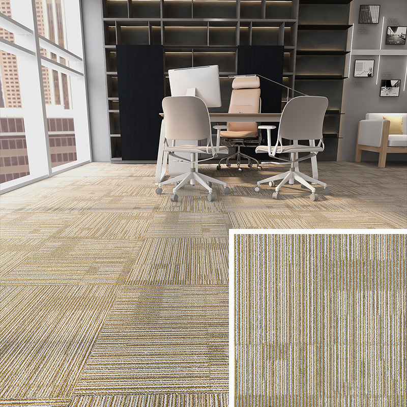 Modern Carpet Floor Tile Self Adhesive Level Loop Fade Resistant Carpet Tile