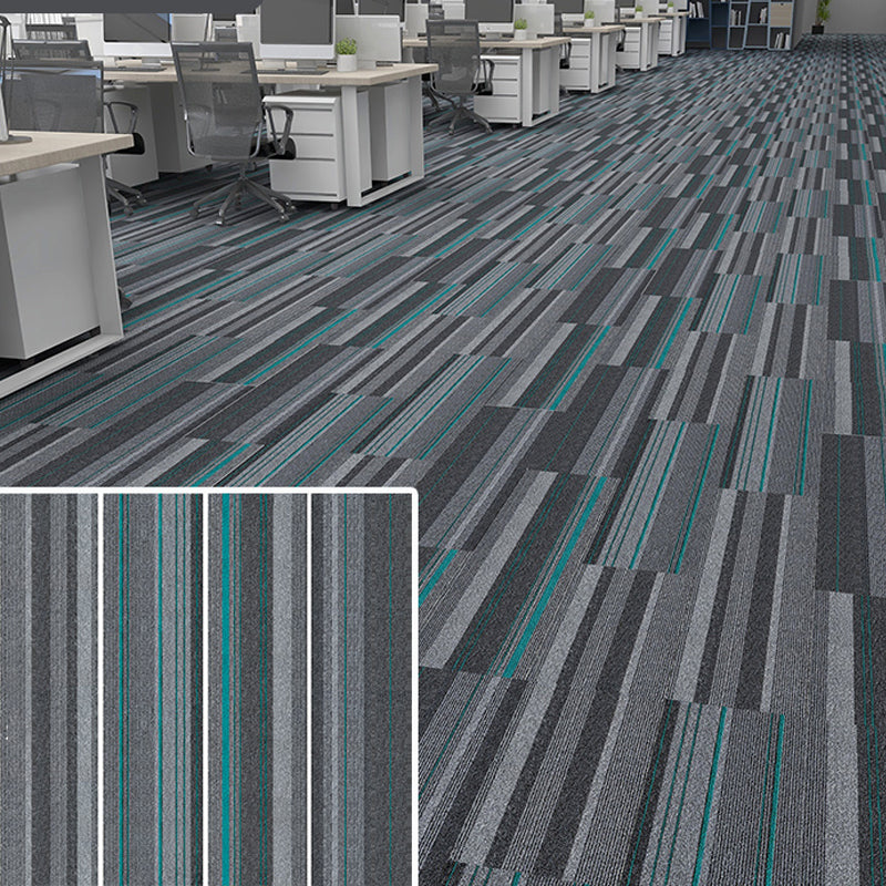 Modern Carpet Floor Tile Self Adhesive Level Loop Fade Resistant Carpet Tile
