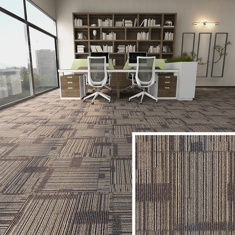 Modern Carpet Floor Tile Self Adhesive Level Loop Fade Resistant Carpet Tile