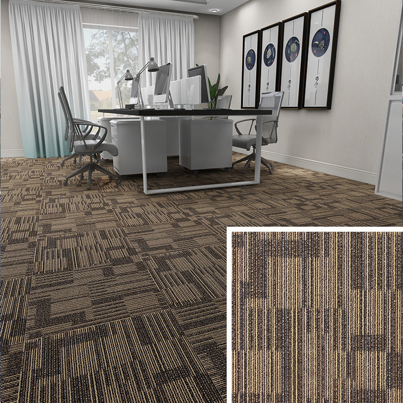 Modern Carpet Floor Tile Self Adhesive Level Loop Fade Resistant Carpet Tile