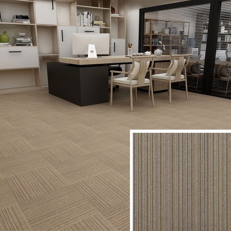 Modern Carpet Floor Tile Self Adhesive Level Loop Fade Resistant Carpet Tile