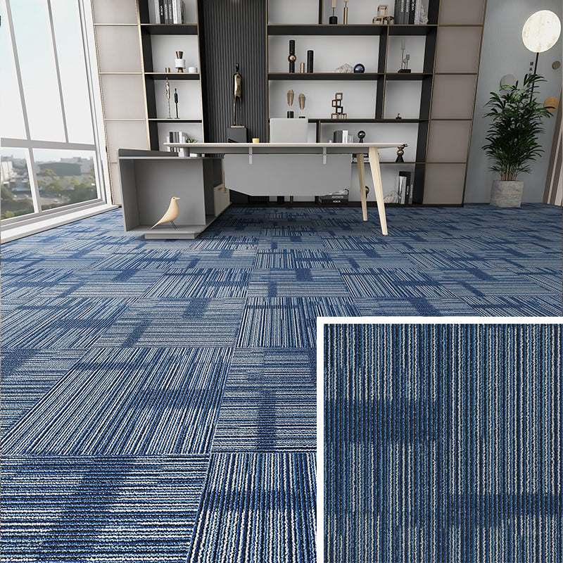Modern Carpet Floor Tile Self Adhesive Level Loop Fade Resistant Carpet Tile