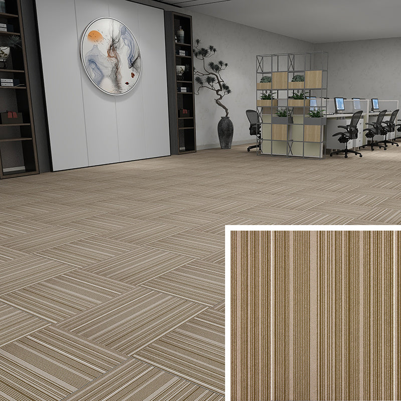 Modern Carpet Floor Tile Self Adhesive Level Loop Fade Resistant Carpet Tile