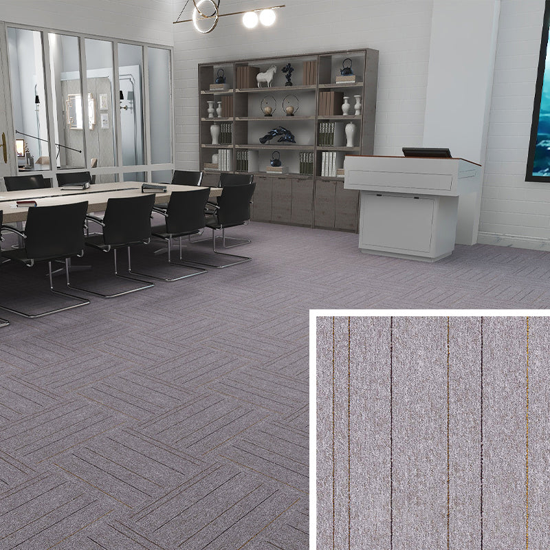 Modern Carpet Floor Tile Self Adhesive Level Loop Fade Resistant Carpet Tile