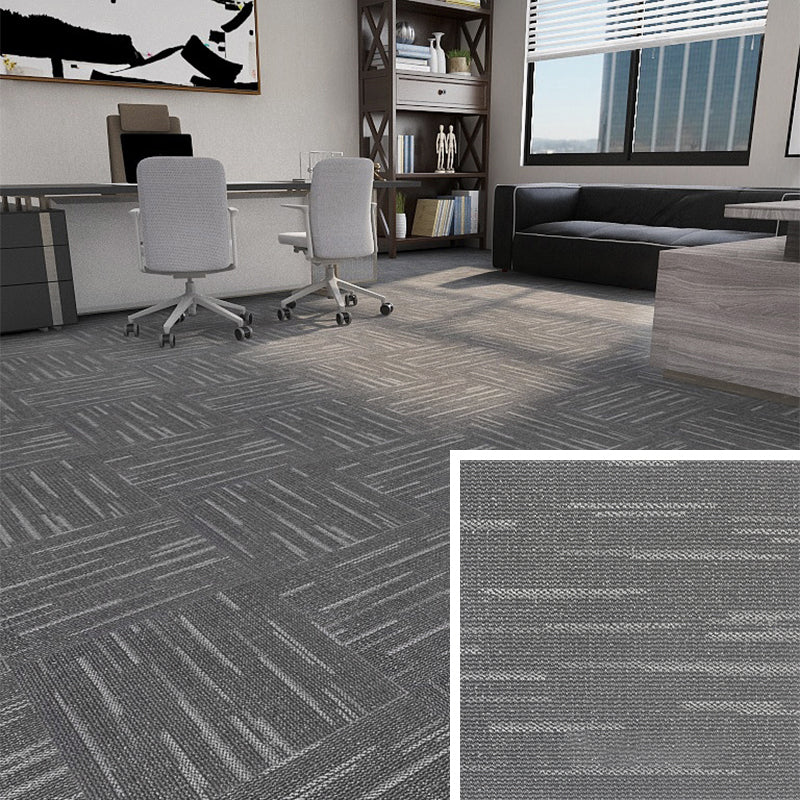 Modern Carpet Floor Tile Self Adhesive Level Loop Fade Resistant Carpet Tile