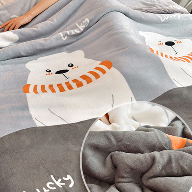 Popular Bed Sheet Cartoon Patterned Fade Resistant Non-Pilling Flannel Bed Sheet