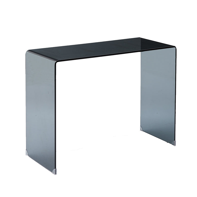 Contemporary Glass Make-up Vanity Glass Top Vanity Set for Bedroom