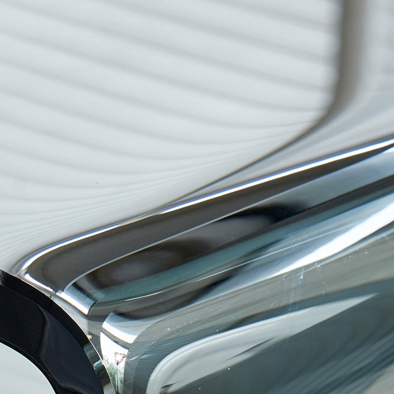 Contemporary Glass Make-up Vanity Glass Top Vanity Set for Bedroom