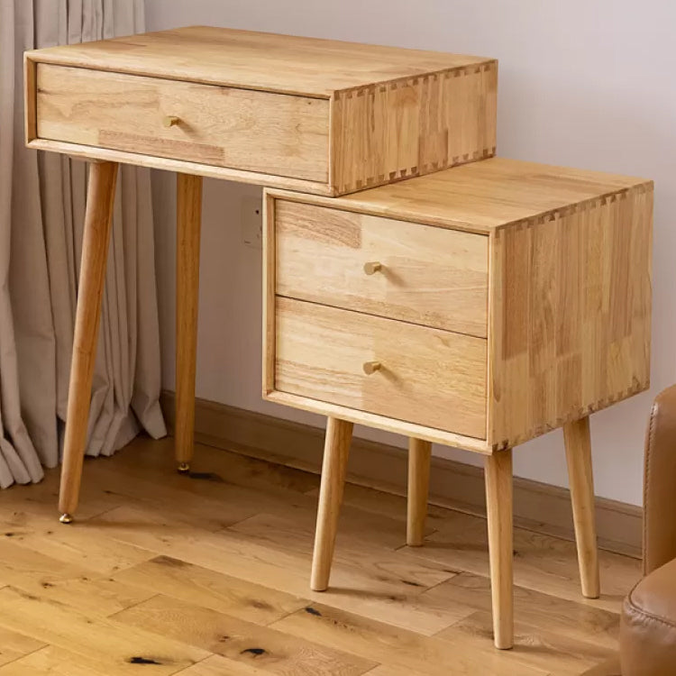 Modern Solid Wood Make-up Vanity Home Vanity Desk with Mirror