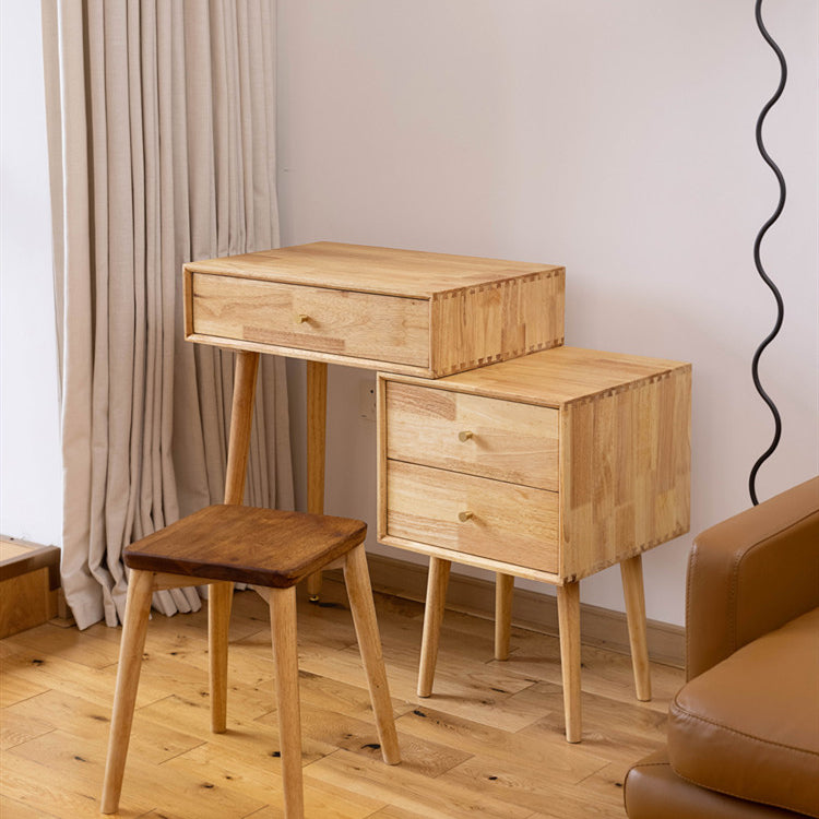 Modern Solid Wood Make-up Vanity Home Vanity Desk with Mirror