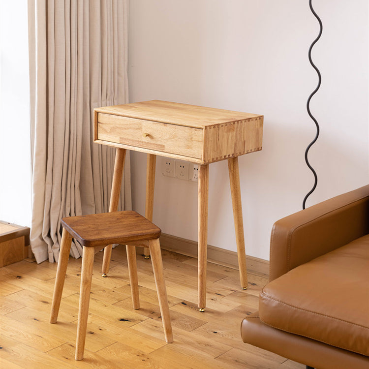 Modern Solid Wood Make-up Vanity Home Vanity Desk with Mirror