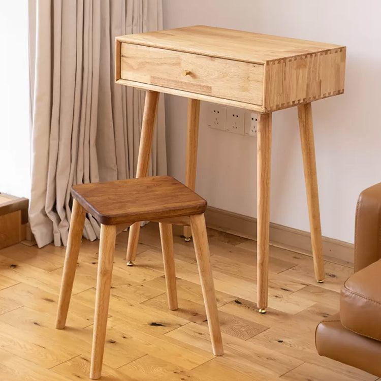 Modern Solid Wood Make-up Vanity Home Vanity Desk with Mirror