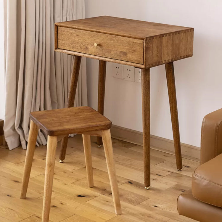 Modern Solid Wood Make-up Vanity Home Vanity Desk with Mirror