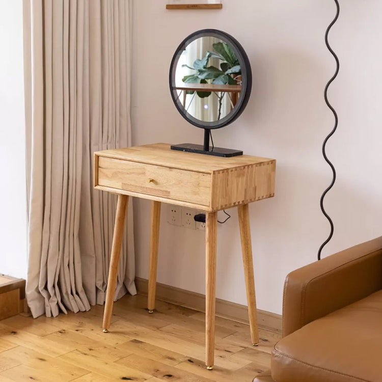 Modern Solid Wood Make-up Vanity Home Vanity Desk with Mirror