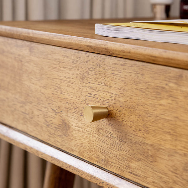 Modern Solid Wood Make-up Vanity Home Vanity Desk with Mirror