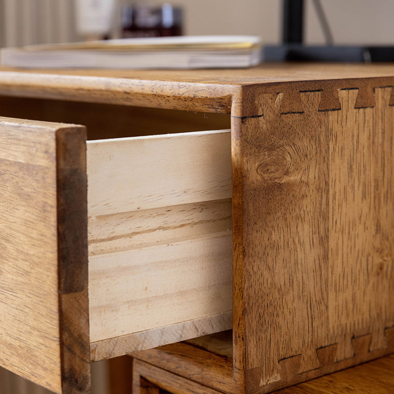 Modern Solid Wood Make-up Vanity Home Vanity Desk with Mirror