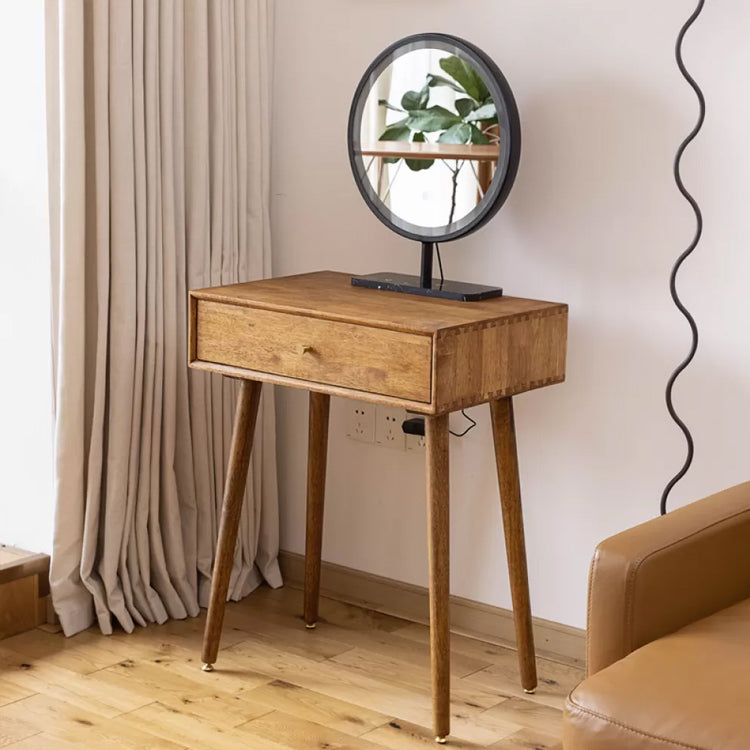 Modern Solid Wood Make-up Vanity Home Vanity Desk with Mirror