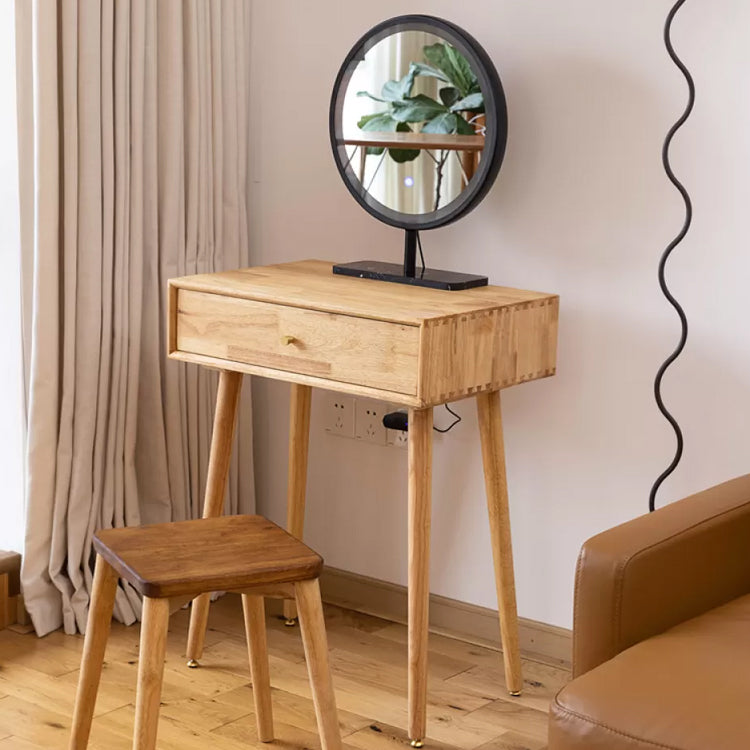 Modern Solid Wood Make-up Vanity Home Vanity Desk with Mirror