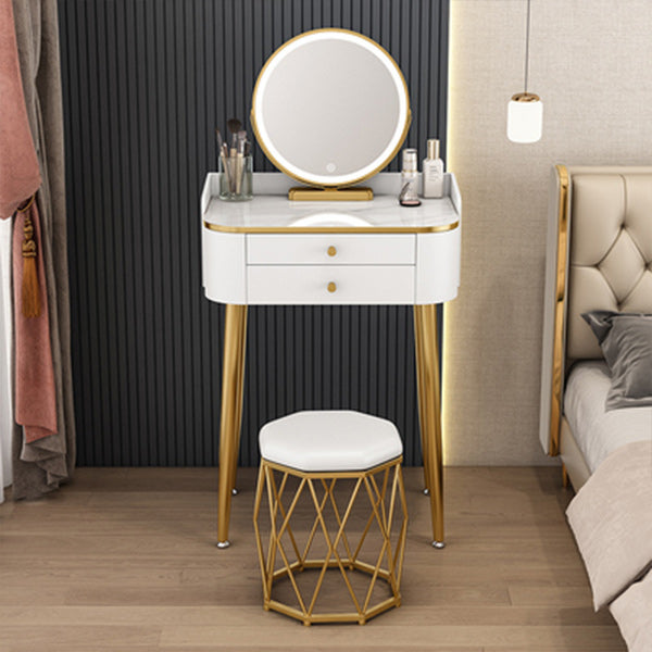 15.74" Wide Makeup Vanity Desk Glam Vanity Tables with 2 Drawers