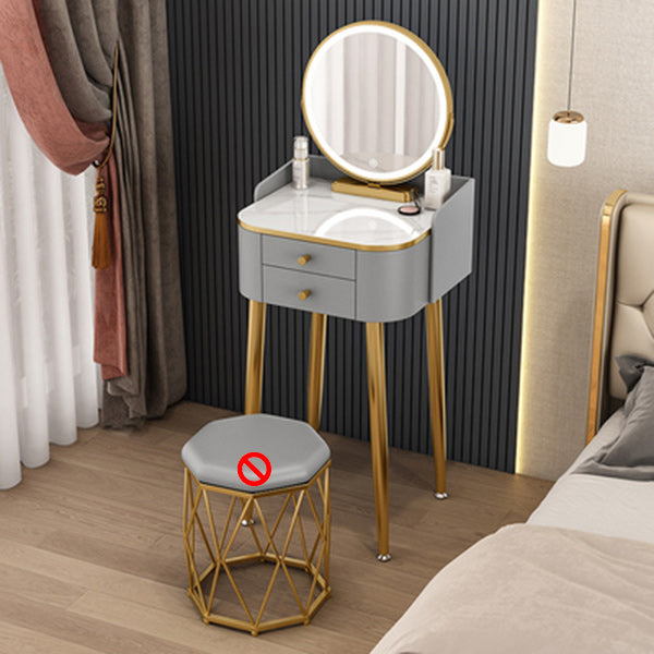 15.74" Wide Makeup Vanity Desk Glam Vanity Tables with 2 Drawers