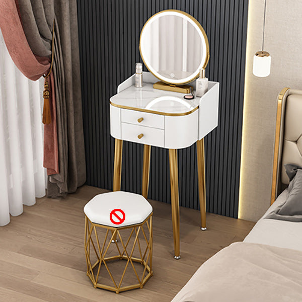 15.74" Wide Makeup Vanity Desk Glam Vanity Tables with 2 Drawers