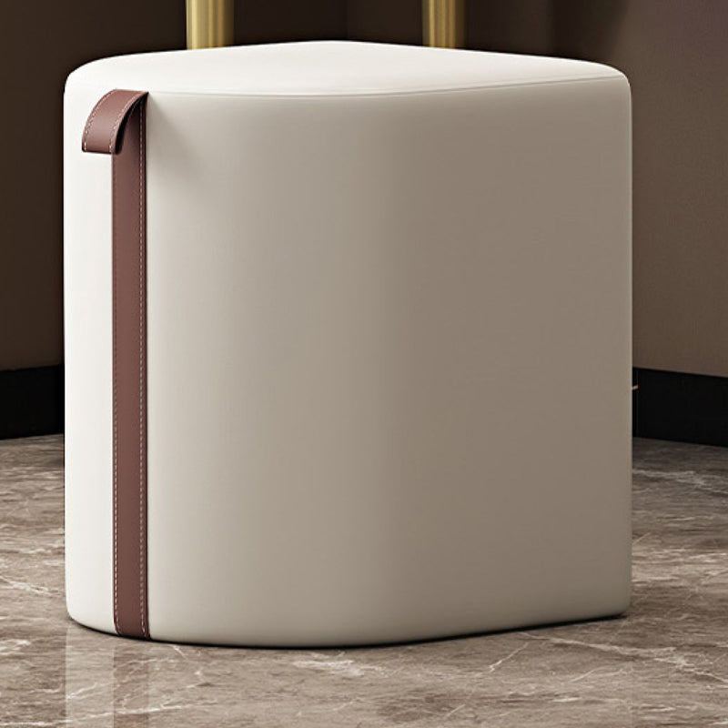 5 Drawers Stone Makeup Table Desk Vanity for Women, 17.12" D x 30.31" H, White/Blue