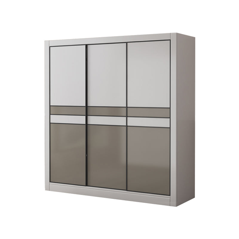 Manufactured Wooden Kids Closet Bedroom Hanging Clothes Rack with Sliding Door