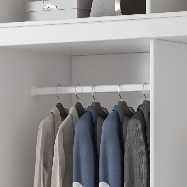 Manufactured Wooden Kids Closet Bedroom Hanging Clothes Rack with Sliding Door