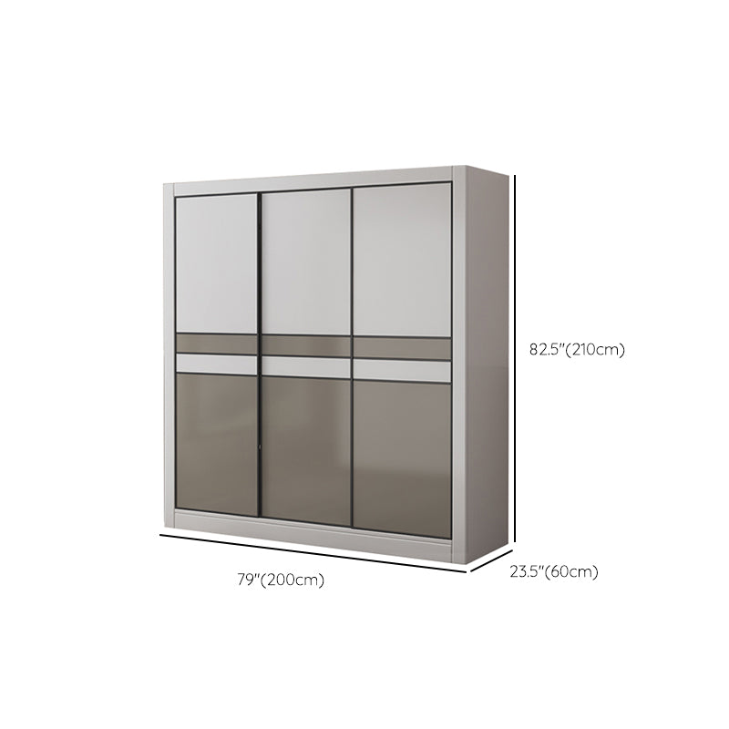 Manufactured Wooden Kids Closet Bedroom Hanging Clothes Rack with Sliding Door