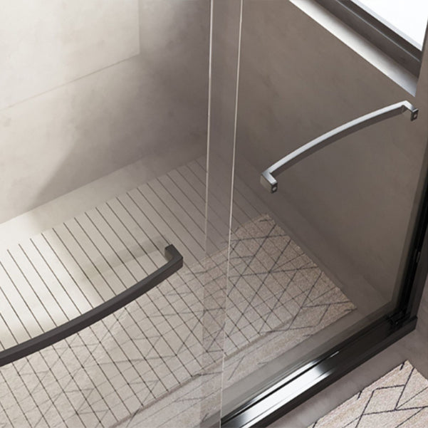 Semi Frameless Double Sliding Shower Door Tempered Glass Shower Screen