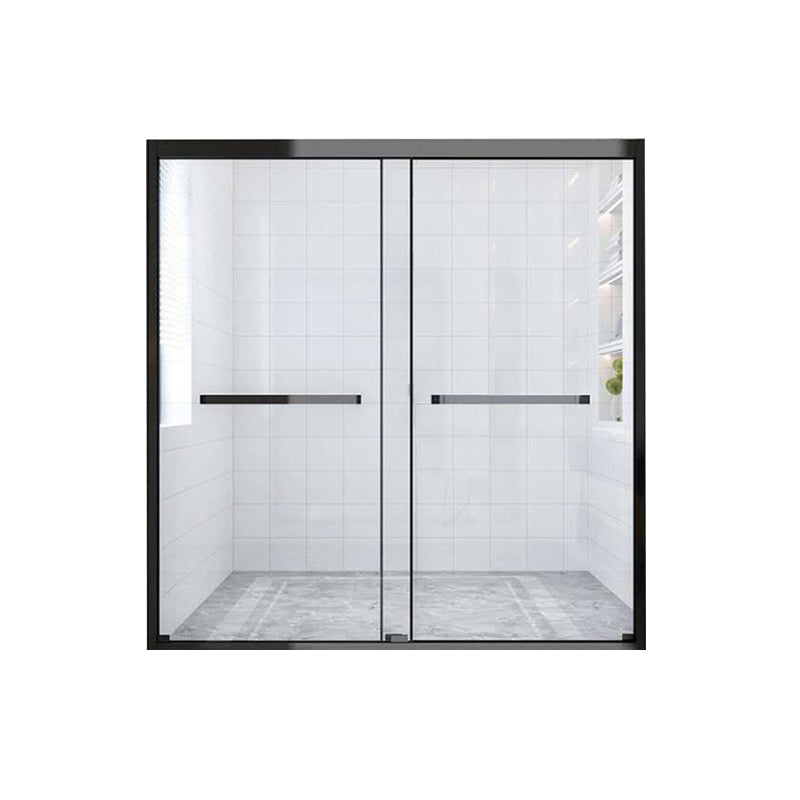 Contemporary Stainless Steel Frame Shower Bath Door Double Sliding Shower Door