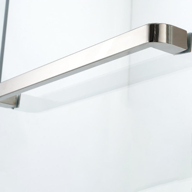 Contemporary Stainless Steel Frame Shower Bath Door Double Sliding Shower Door