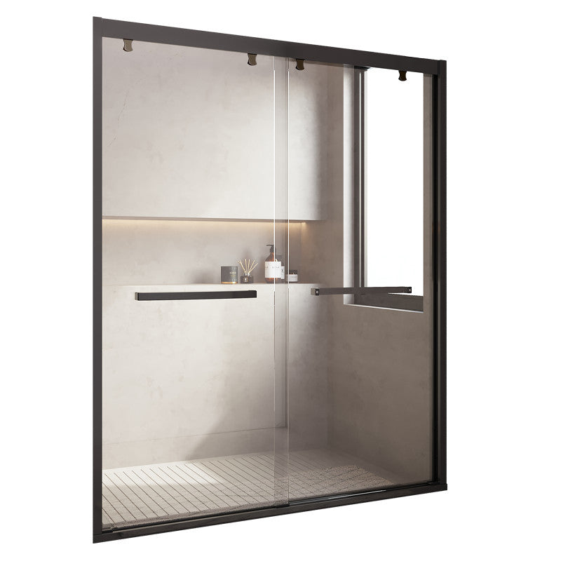 Semi Frameless Shower Bath Door Double Sliding Tempered Shower Door