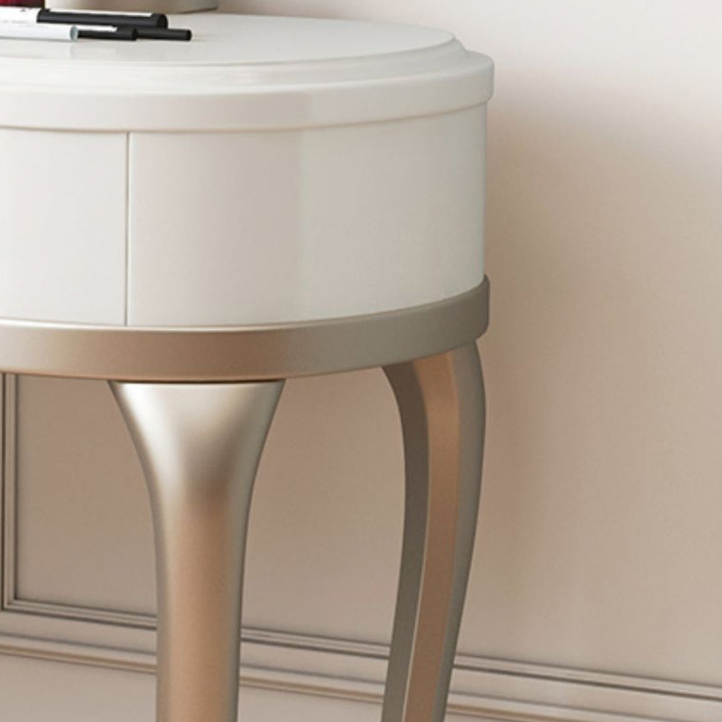 Victorian Storage Makeup Vanity Desk Bedroom Dressing Table Stool Set with 3 Drawers