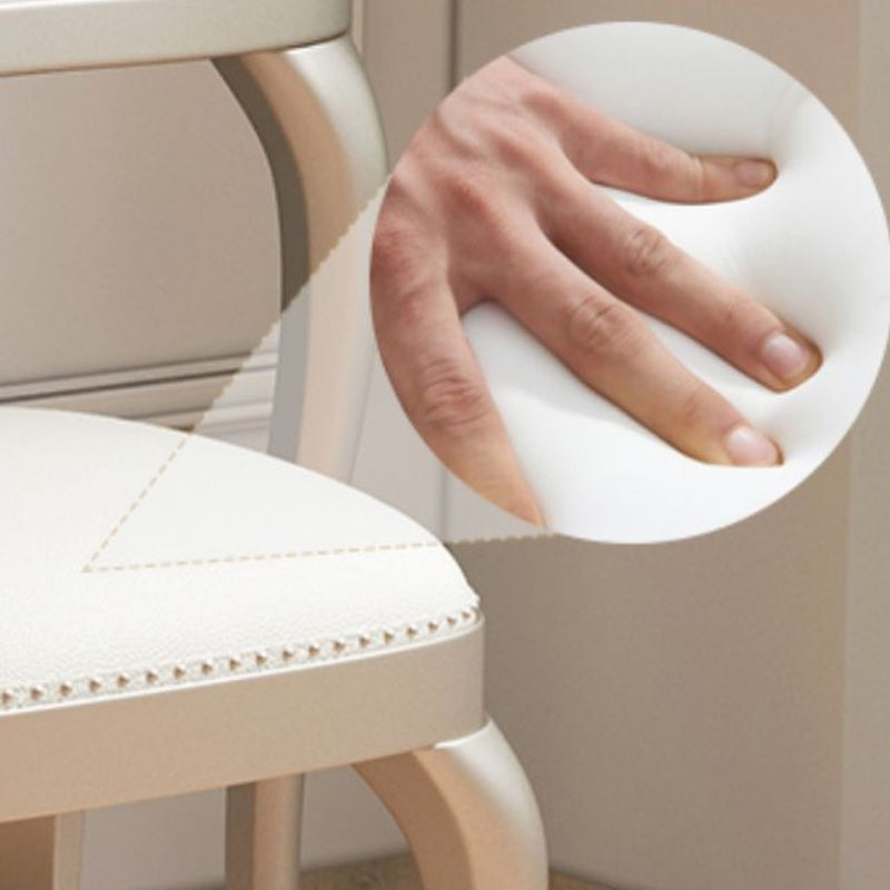 Victorian Storage Makeup Vanity Desk Bedroom Dressing Table Stool Set with 3 Drawers