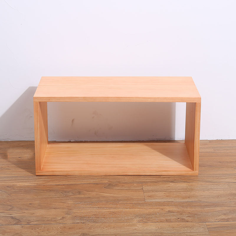 Open Back Cube Bookshelf Contemporary Wood Bookcase for Home