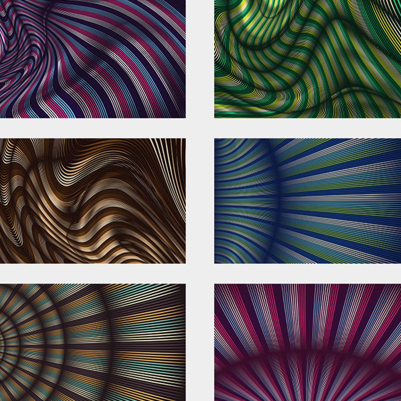 Brown Modern Rug Polyester Abstract Striped Rug Washable Rug for Home Decor