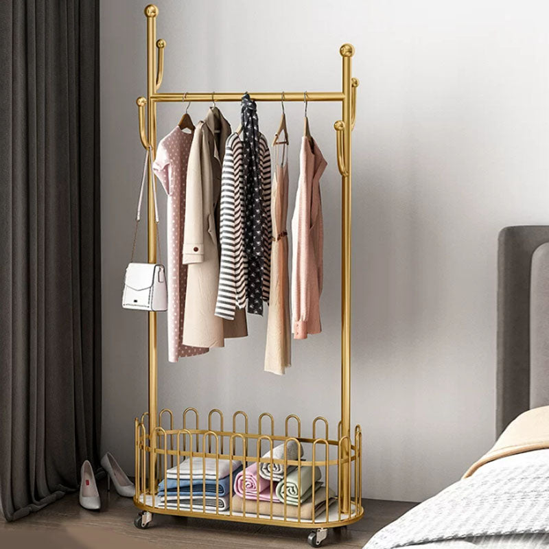 Metal Entry Hall Tree Light Luxury Coat Hanger for Hallway , 67.71" H