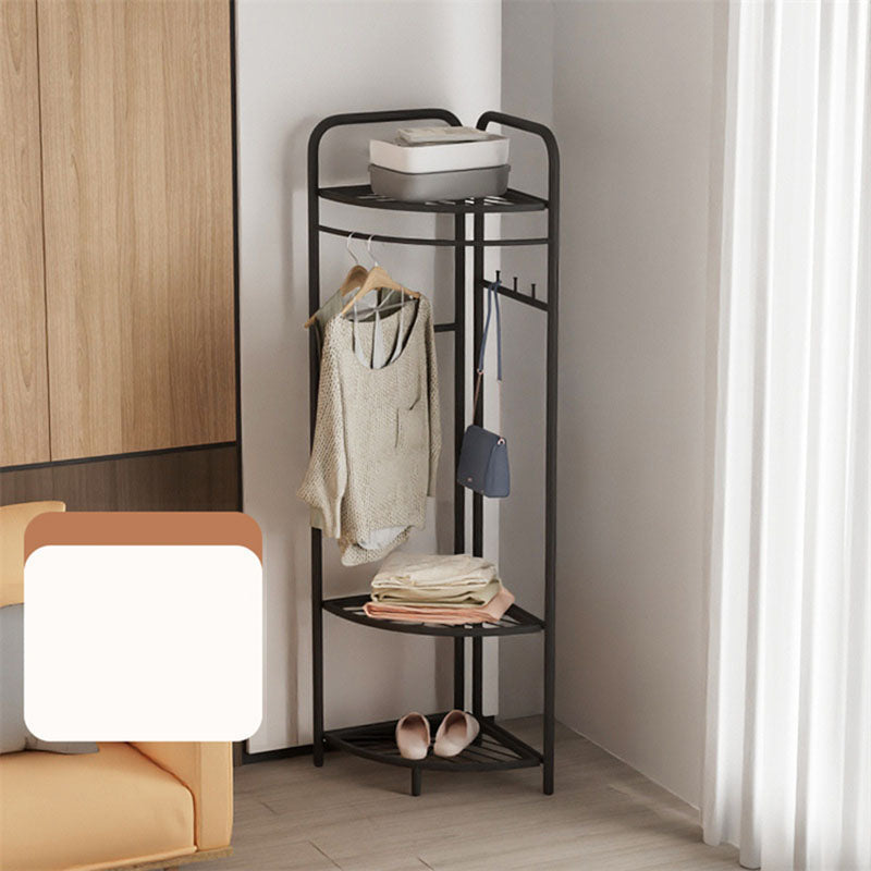 Modern Coat Hanger Solid Color Metal Coat Rack with Coat Hooks