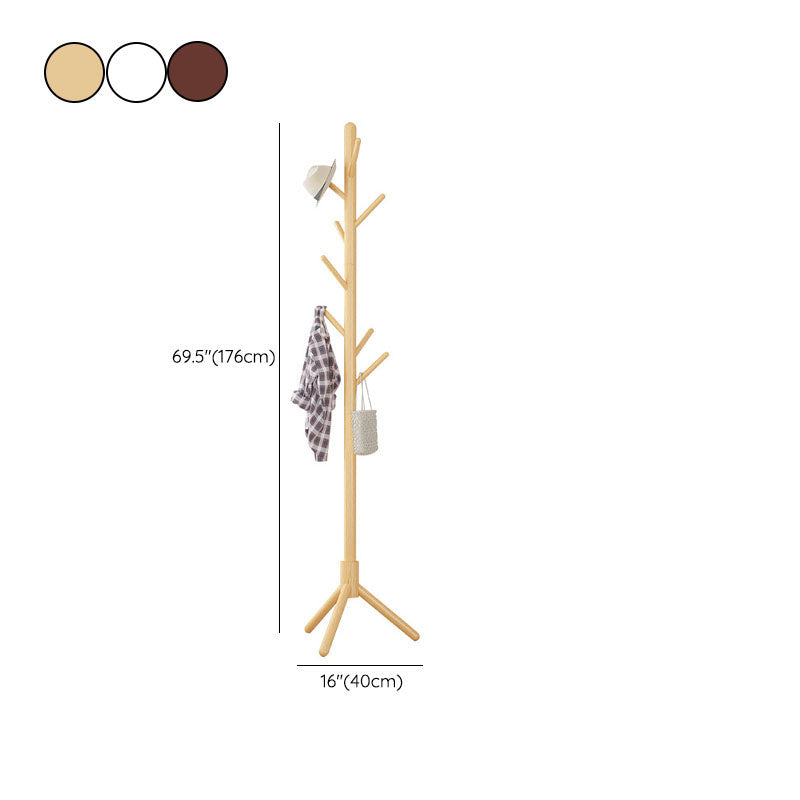 Free Standing Hall Stand Mid Century Modern Wooden Hall Stand