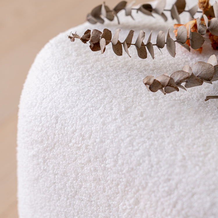 Flannel Standard Stool Modern Style Simple Household Square Footstool