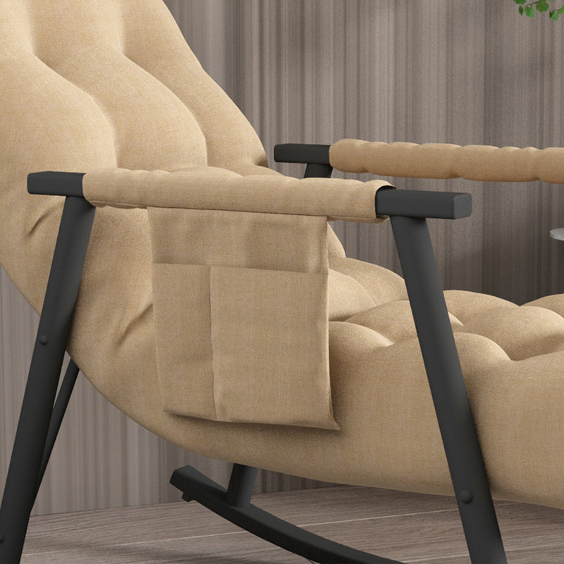 Glam Lazy Sofa Rocking Chair Indoor Rocking Chair with Cushion
