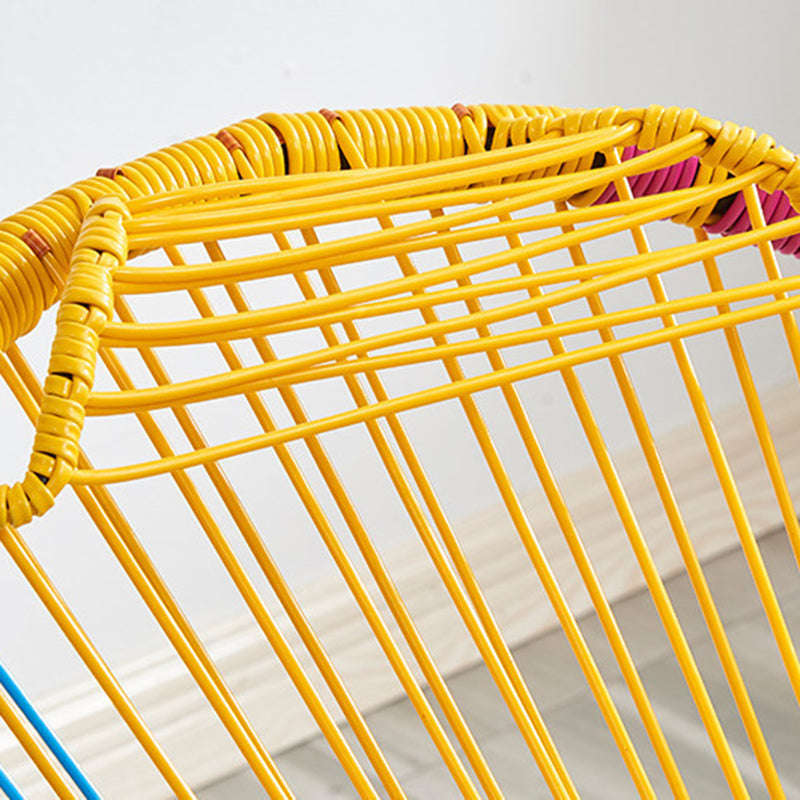 Modern Indoor Rattan Rocking Chair Single Rocking Chair for Living Room and Bedroom