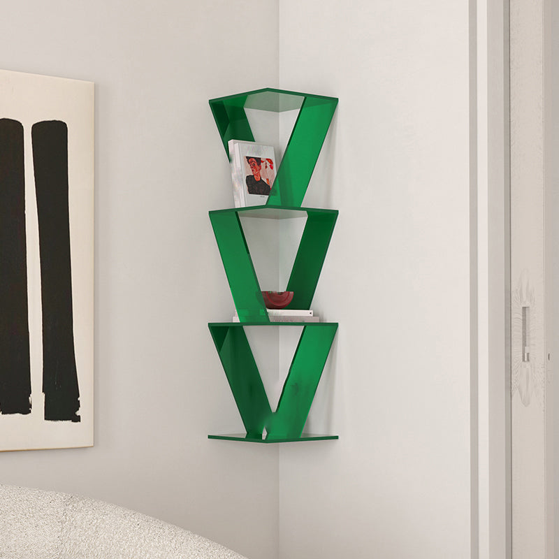 Contemporary Closed Back Vertical Bookshelf Acrylic Bookcase for Home Office