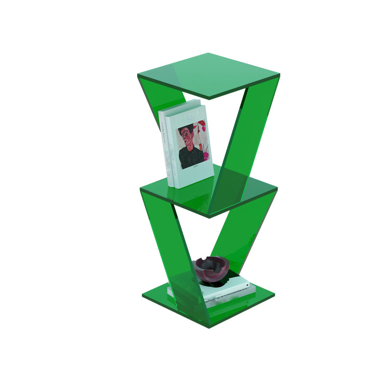 Contemporary Closed Back Vertical Bookshelf Acrylic Bookcase for Home Office