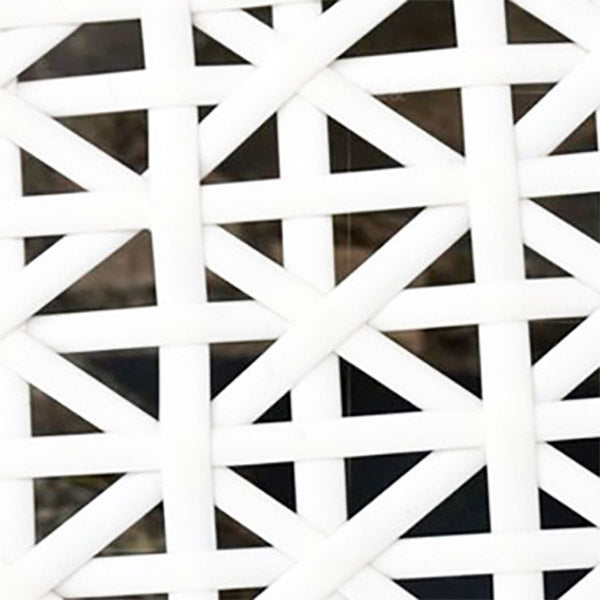 Tropical Metal Frame Patio Daybed in White 31.5" Wide Outdoor Sofa with Cushion