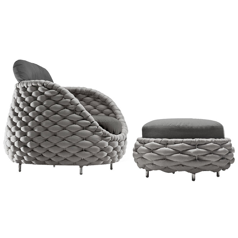 Wicker Patio Sofa Tropical Water Resistant Outdoor Patio Sofa with Cushions