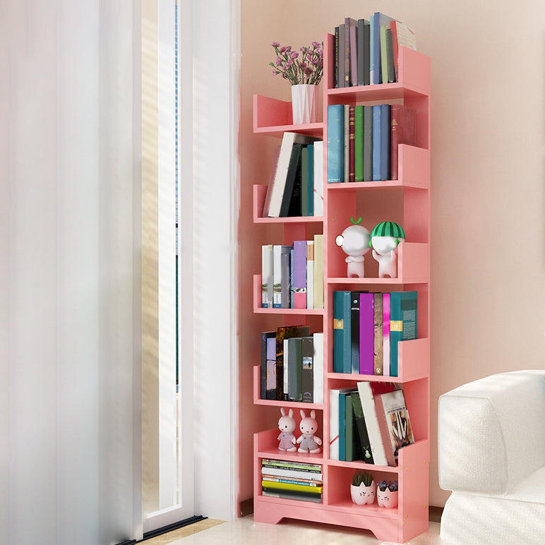 Contemporary Open Back Bookshelf Freestanding Standard Bookcase