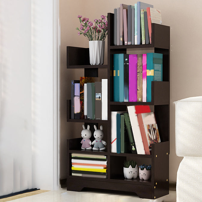 Contemporary Open Back Bookshelf Freestanding Standard Bookcase