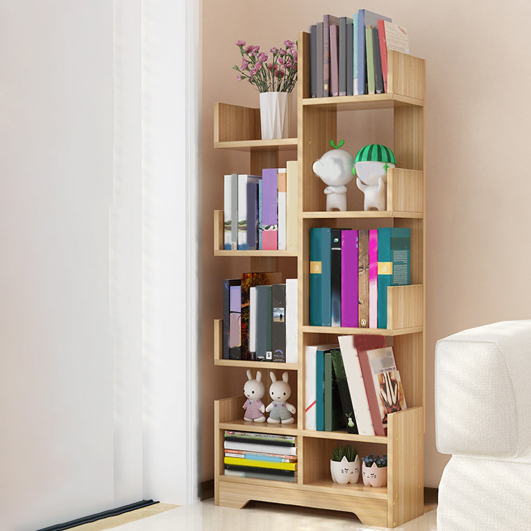 Contemporary Open Back Bookshelf Freestanding Standard Bookcase